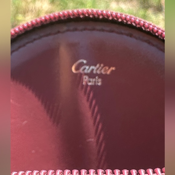 Cartier Coin Pouch with Gold Hardware and COA Preloved - Picture 6 of 8